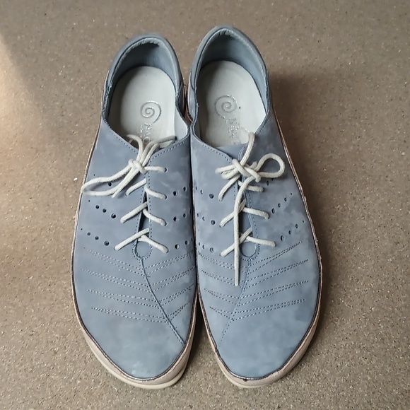 NAOT Kumara Feathery Blue Nubuck Stardust lace up shoes - Picture 6 of 11